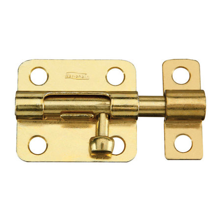 NATIONAL HARDWARE Barrel Bolt Brass 2-1/2 N151-480